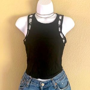 Bear Dance cutout crop top